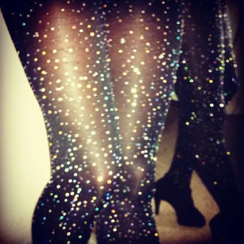 Fashion Sexy Colorful Rhinestone Stockings MZ182031