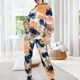Autumn Fashion Print Hooded Women Pajamas RM11122