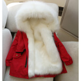 2020 Winter Faux Fox Fur Coat Coats 191627