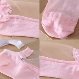 Mesh Knit Frill Transparent Hollow Women's Socks C045061