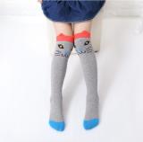New Spring Autumn Girls Pantyhose Cotton Cartoon Knee Length Socks zt0112