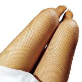 Women Crystal Rhinestone Open Toe Fishnet Elastic Stockings WZ111223