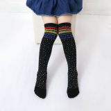 Children Girls Kids Diamond Over Knee High Long Socks wz0314