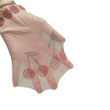 Women's Mesh Cherry Printed Diamond Stockings WZ9029310