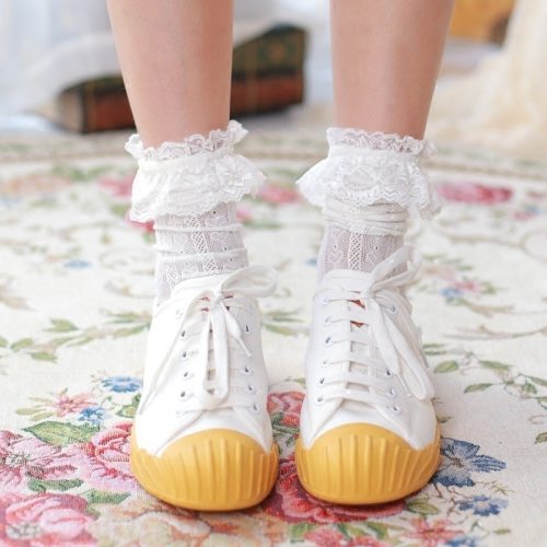 Women White StockingsKnee High Knee High Socks W10617 272334
