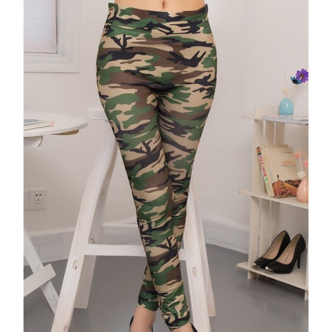 Spring Jegging Camouflage Pants 00213