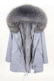 Camo Women Winter Parkas Large Raccoon Fur Collar Hooded Parkas