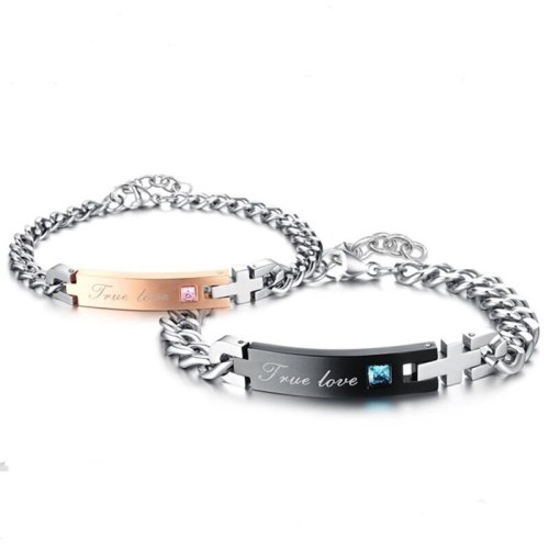 Cross Lobster Stainless Steel Chain Bracelets & Bangles Valentine's Gifts C023647