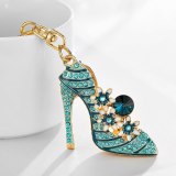 Small Flower High Heels Metal Keychains Creative Small Gifts YSK08293