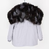 Women Natural Fox Fur Coat Coats