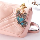 Fashion Jewelry Key Chain Color Rhinestone Hollow Butterfly Key Ring YSK01122