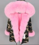 Big Fox Fur Collar Women Winter Parka Jacket Coat Coats HD2435