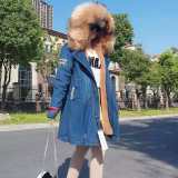 Raccon Fur Collar Real Fur Parkas Coat Coats