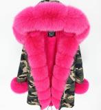 Big Fox Fur Collar Women Winter Parka Jacket Coat Coats HD2435