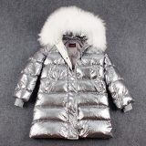 Women's Down Jacket Raccon Big Fur Collar Coat Coats 60415