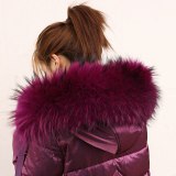 Raccon Fur Collar Bubble Coat Coats 65061#