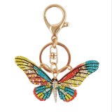 Rhinestone Butterfly Personality Keychain Bling Key Rings YSK11223