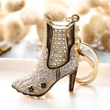 Rhinestone High Heels Keychain Bling Crystal Key Rings YSK13849