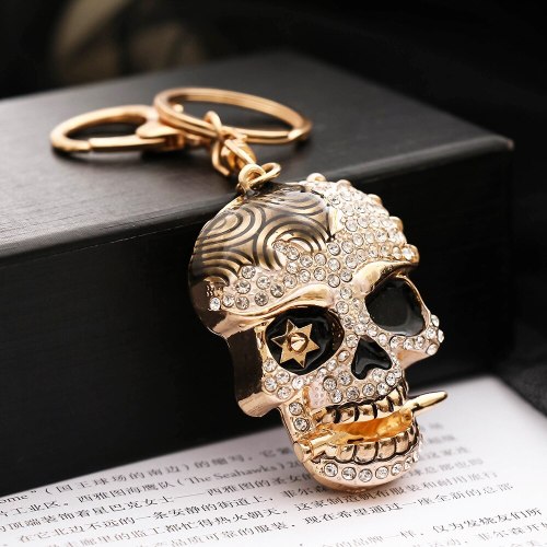 Exquisite Skull Keychains Cool Punk 3D Skull Shape Key Rings YSK13142