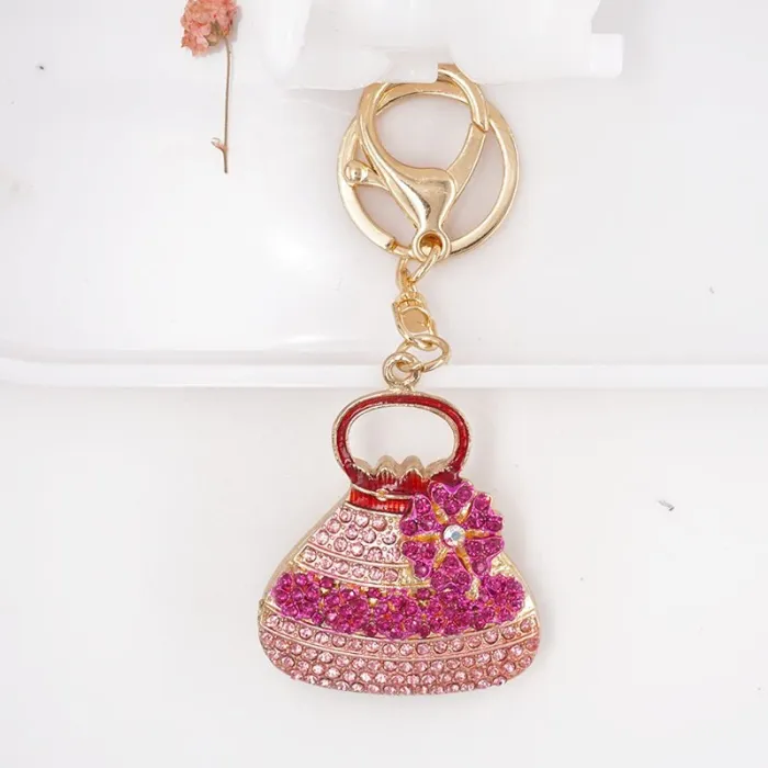 Popular Custom Creative Cute Bag Metal Keychains Keyrings YSK00415