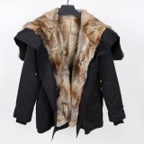 Fox Rabbit Fur Liner Winter Coat Coats