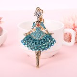 Color Angel Ballet Girl Exquisite Keychain Creative Small Gift Keyrings YSK03344
