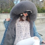 Fox Fur Liner Raccon Fur Collar Coat Coats K4455