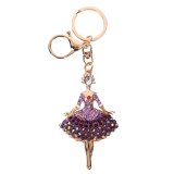 Color Angel Ballet Girl Exquisite Keychain Creative Small Gift Keyrings YSK03344