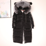 Raccon Fur Collar Bubble Coat Coats 65061#