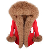 Winter Lamb Fur Collar Coat Coats FD1526