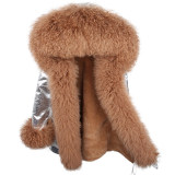 Winter Lamb Fur Collar Coat Coats FD1526