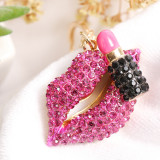 Popular Mouth Diamond Metal Keychains Keyrings YSK17485