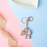 Popular Elephant Diamond Metal Keychains Keyrings YSK05768 YSK05869