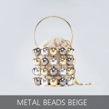 Gold Evening Clutch Bag Handmade Beaded Designer Handbags HCX-20331223