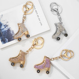 Popular Diamond Skating Metal Keychains Keyrings YSK08596