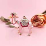 Colorful Crystal Camel Alloy Car Keychain Keyrings YSK03647