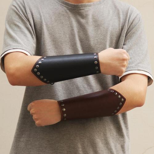 Faux Leather Arm Guard Medieval Knight Bracer Bracers BR01425