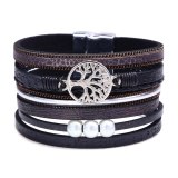 New Fashion Multilayer Woven Leather Bracelet Bracelets QNW252233