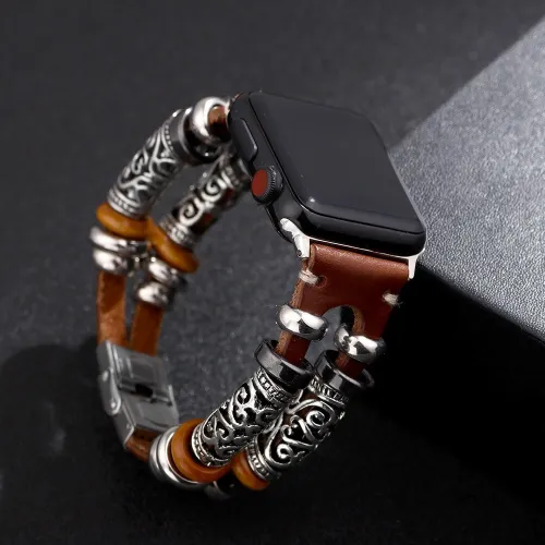 Vintage PU Leather Apple Watch Bracelet  Bracelets QNW260314