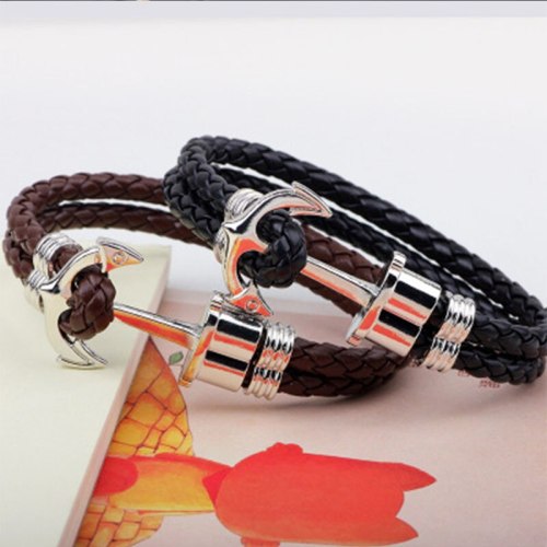 Weaven Wrist Bracelets with Flexible Clutch for Men Birthday Jewelry Wear Gifts QNW218899