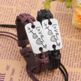 The Heart of The Leather Bracelet t Bracelets Couple Jewelry Valentine's Day Gift QNW108596
