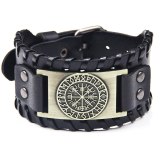 Hot Selling Viking Pirate Bracelet Men's Wide Leather Bracelets QNW257485