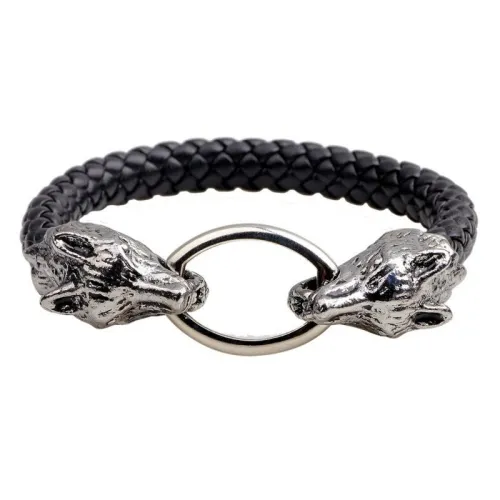 Punk Trend Wolf Head Man Animal Red Eye Dragon Bracelet Bracelets QNW602839