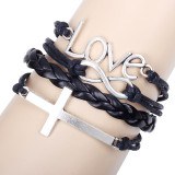 Men Love Jesus Cross Sword Fish Bracelet Bracelets QNW801829