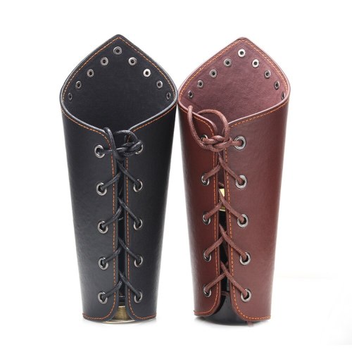 Faux Leather Arm Guard Medieval Knight Bracer Bracers BR01425