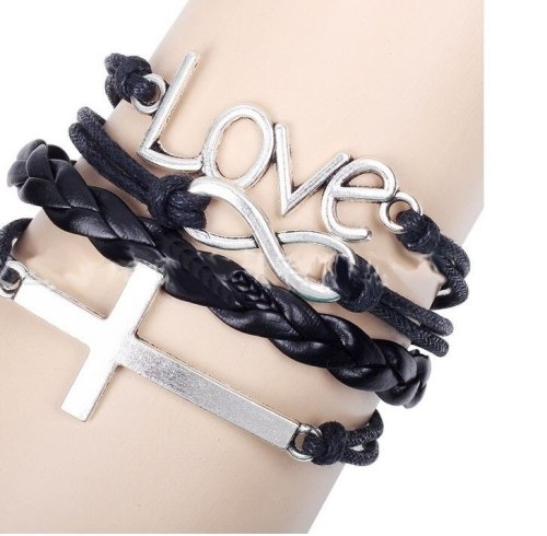 Men Love Jesus Cross Sword Fish Bracelet Bracelets QNW801829