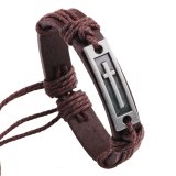 Cross Leather Bracelet Adjustable Vintage Jewelry Bracelets QNW1009110