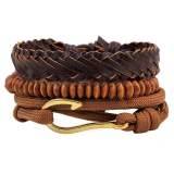 Punk Genuine Wrap Leather Bracelets QNW400819