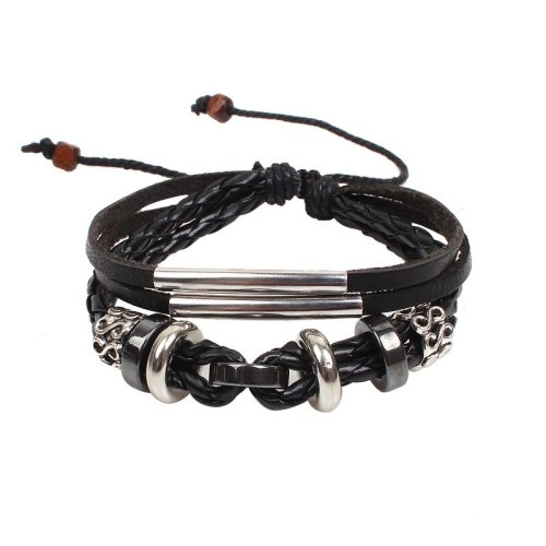 Cow Leather Multilayer Designer Rope Charm Bracelets QNW208192