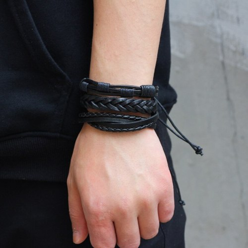 Fashion Leather Punk Bracelet Bracelets QNW404758